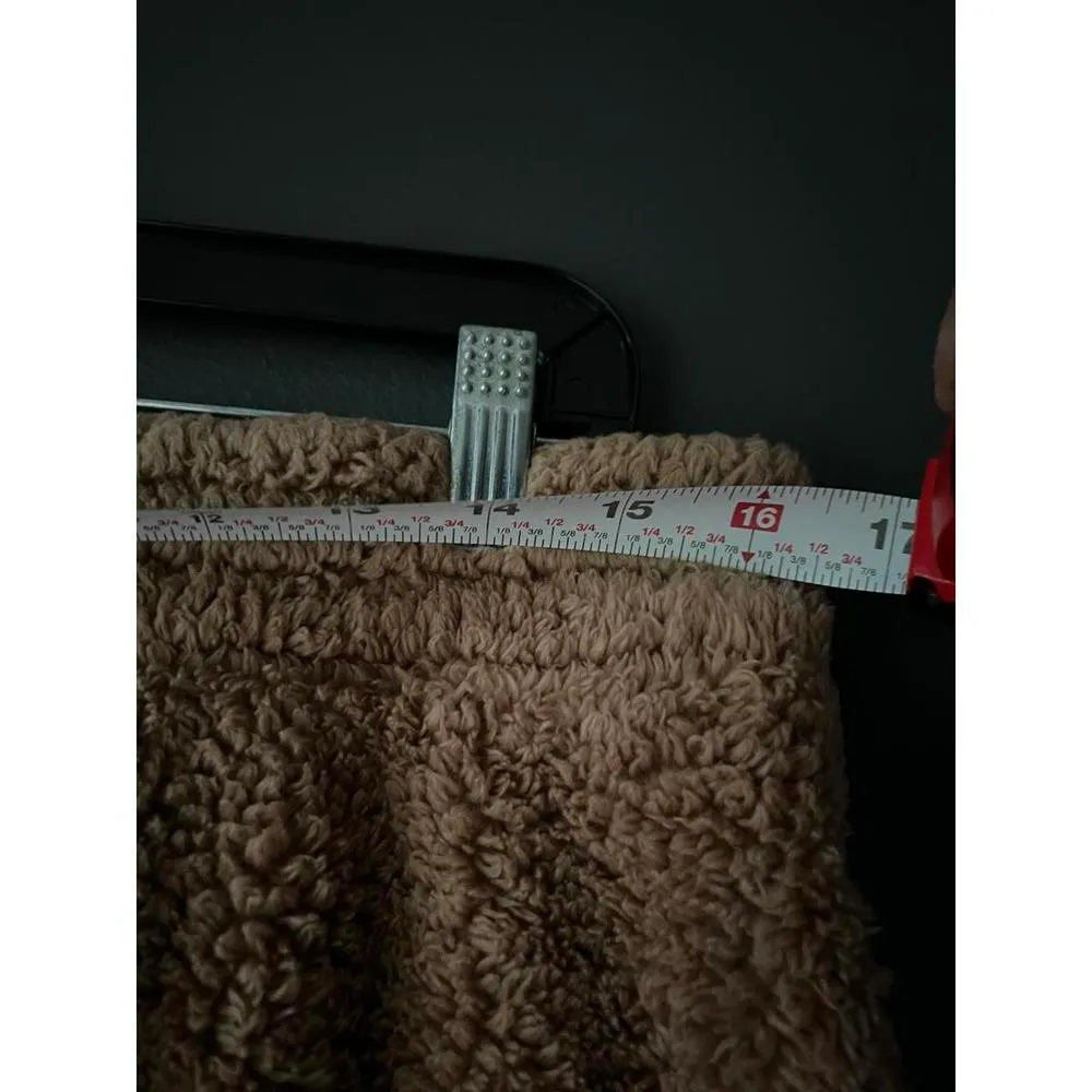 Cozy Offline by Aerie Sherpa Joggers - Brown size Large - Image 5