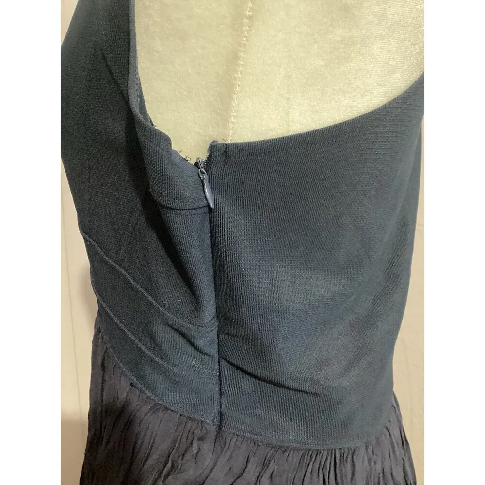 Lulus Navy Blue Sleeveless Fit & Flare Maxi V - Image 6