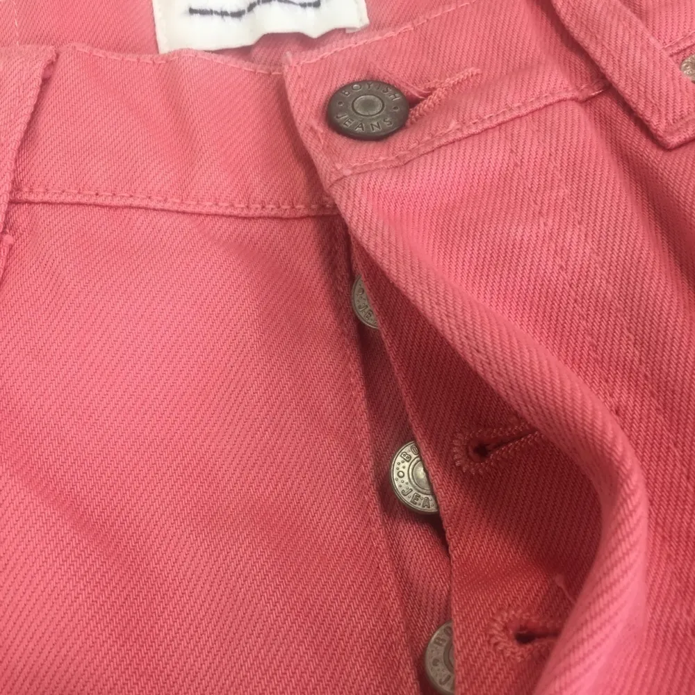 BOYISH Toby Jeans Pretty in Pink Button Fly Size 28 High Waist - Image 6