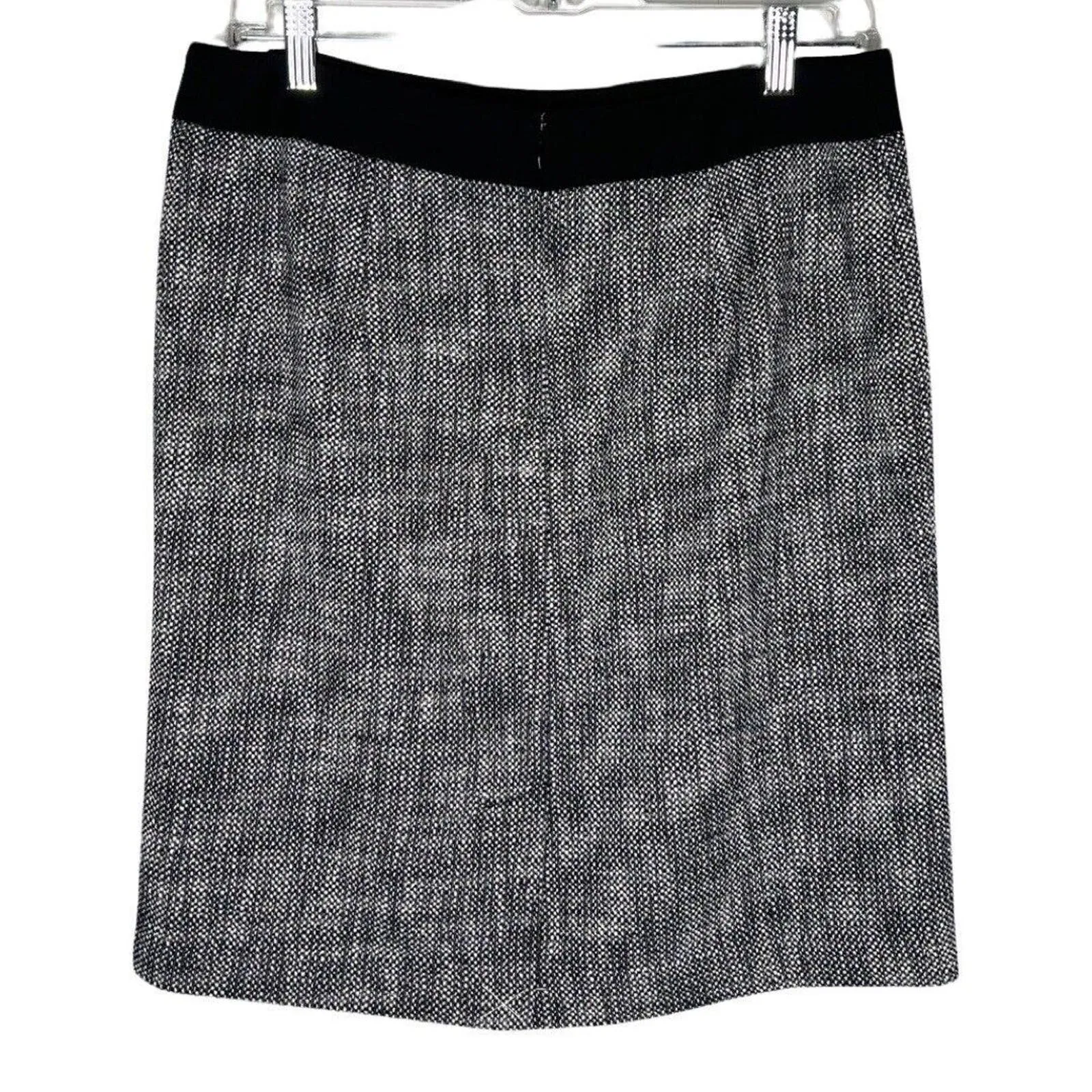 Talbots Skirt Womens 10 Petite‎ Black Tweed Pencil Skirt Straight Preppy Office - Image 2