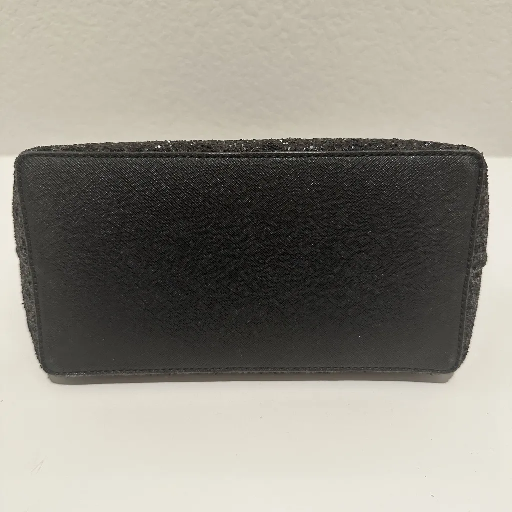 Kate Spade New York Ina Greta Court Black Glitter Handbag Satchel Mini Tote - Image 5