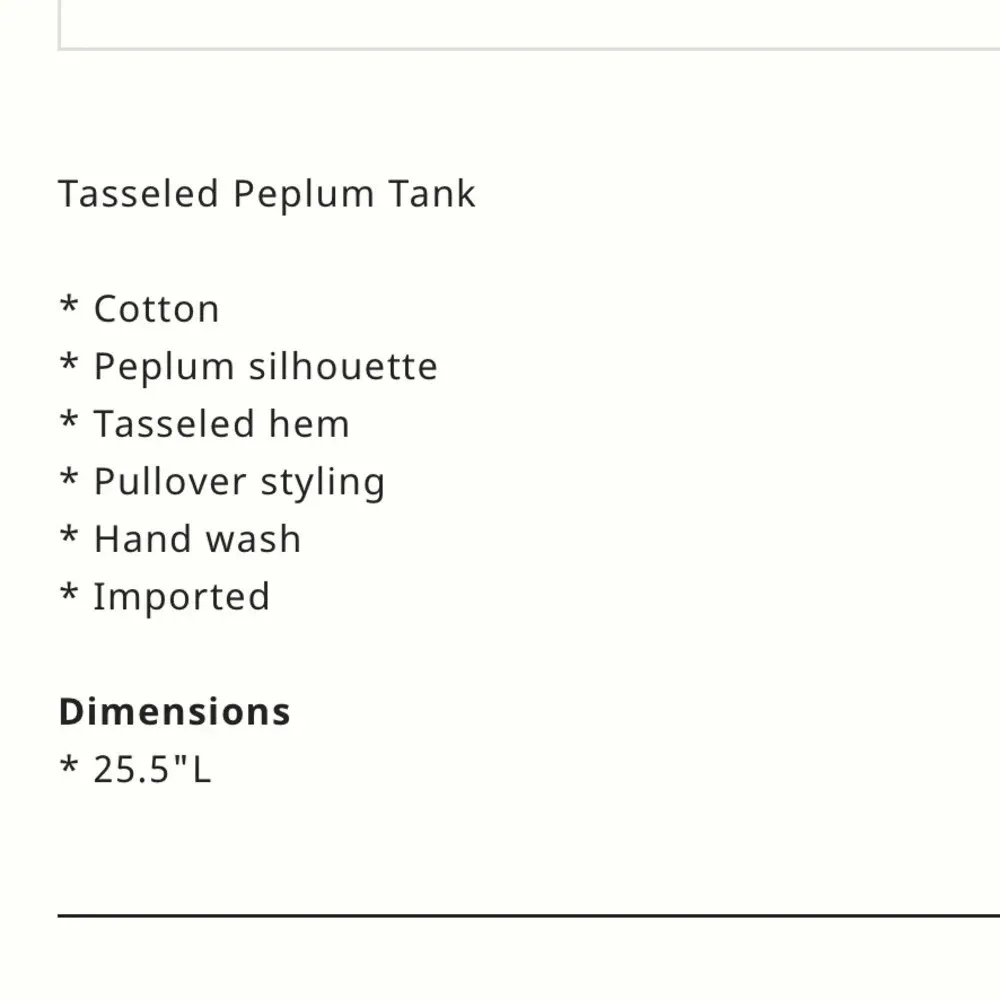 ANTHROPOLOGIE eri + ali  Coral Peplum Tasseled Tank Top Size Medium - Image 4