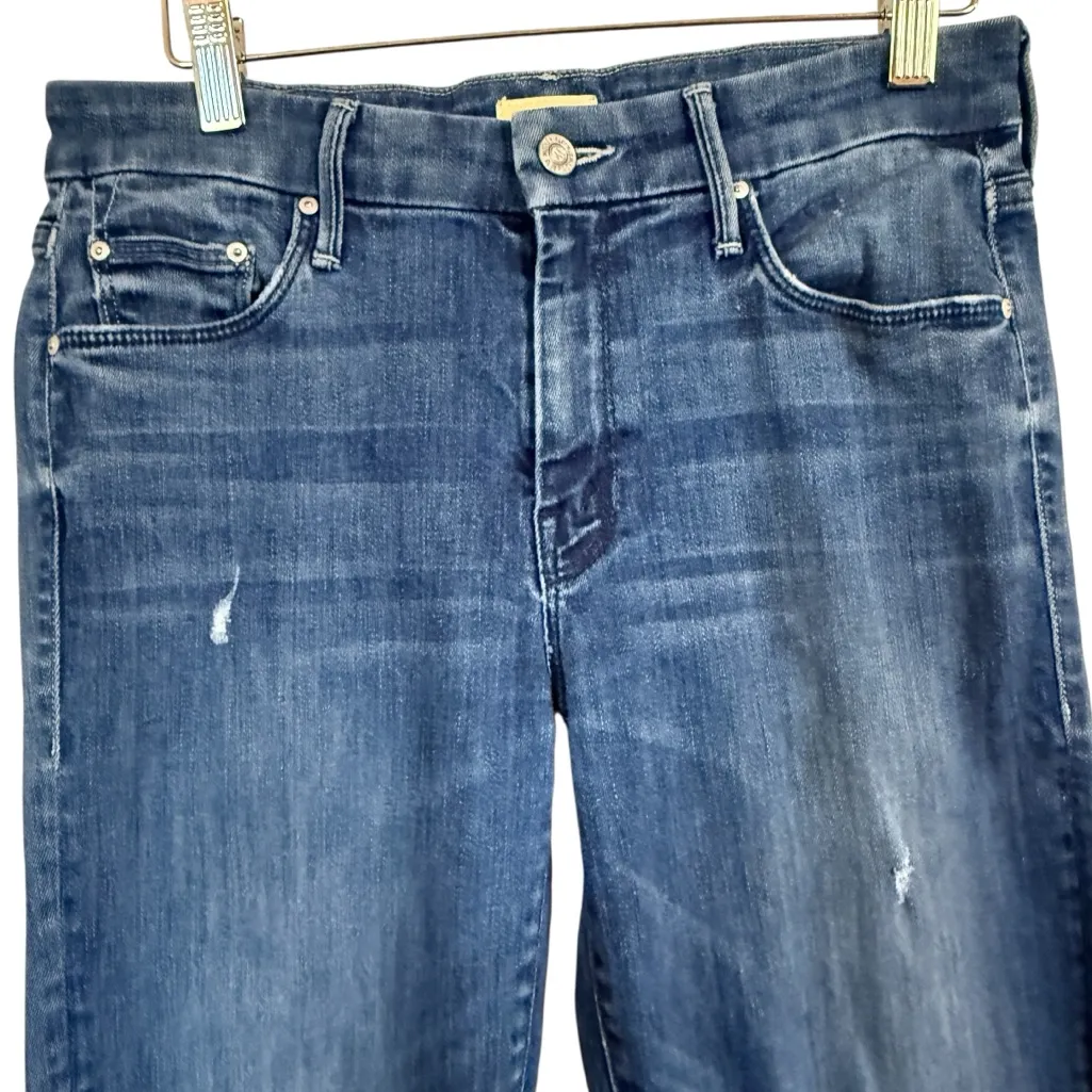 MOTHER Denim The Looker Ankle Chew In Breaking The Law Women’s Size 28 Blue - Image 3