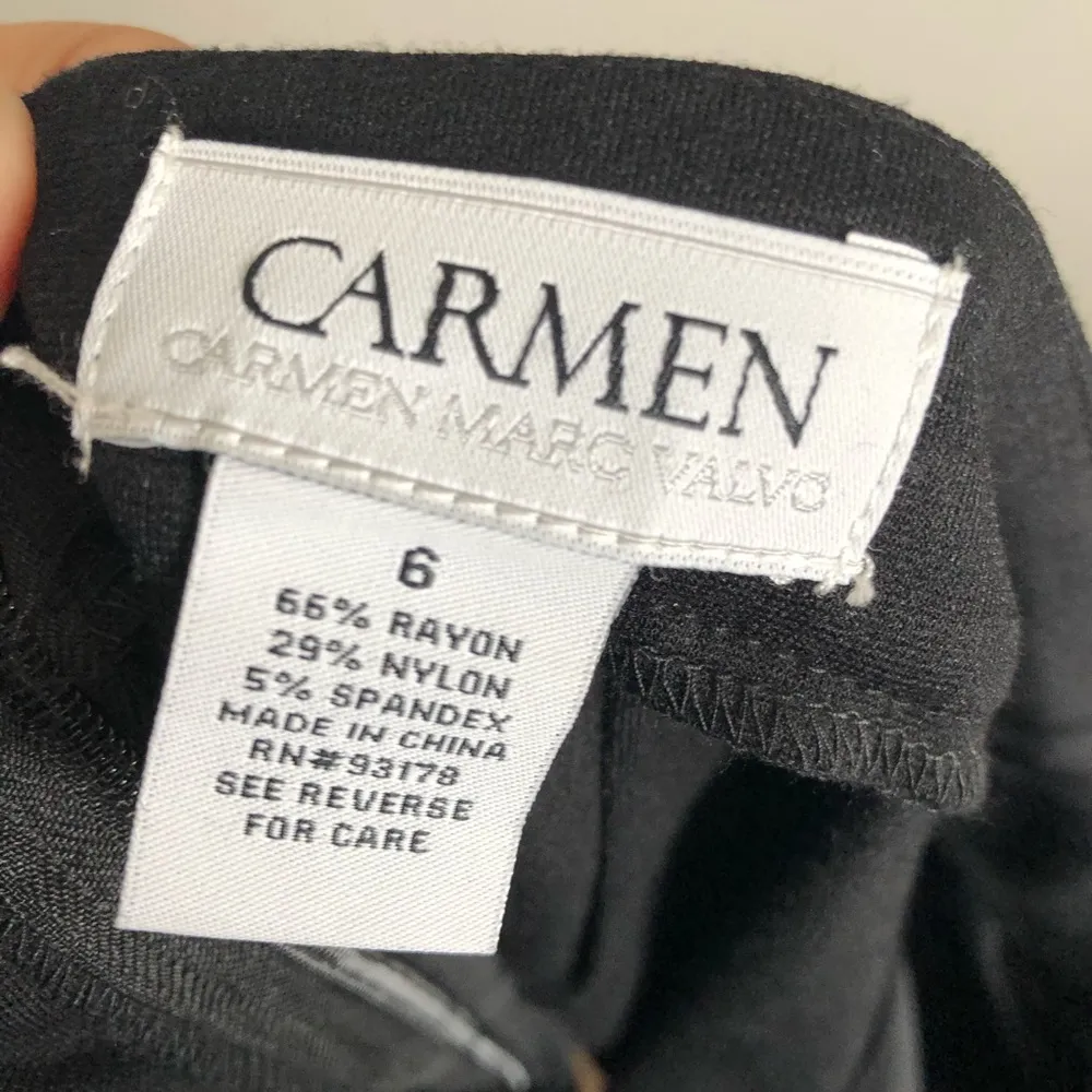 CARMEN MARC VALVO | Black Studded Pencil Skirt - Image 17