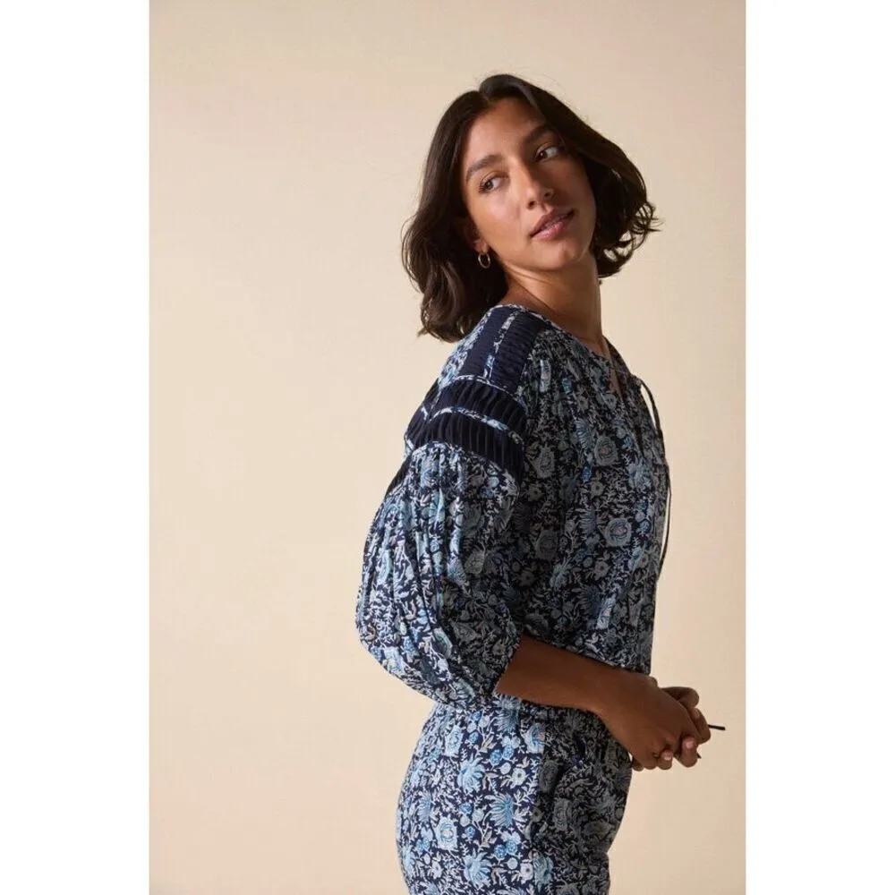 St. Roche NWT Hyperion Top in Navy Floral Size 8 Blue - Image 3