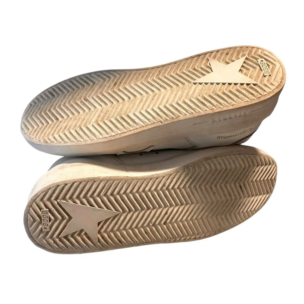 Golden Goose Stardan Women's Total White Leather Sneakers Size 39 / 9 - Image 10