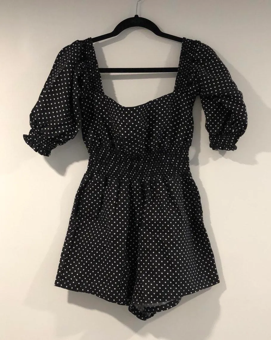 Linen Smocked Romper - Image 4