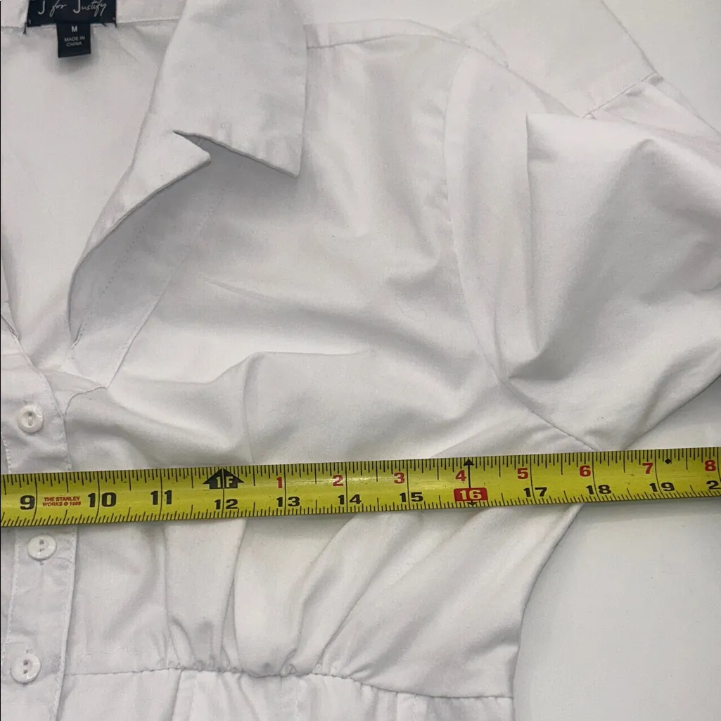 J for Justify  Crisp White Button-Down Shirt - Image 11