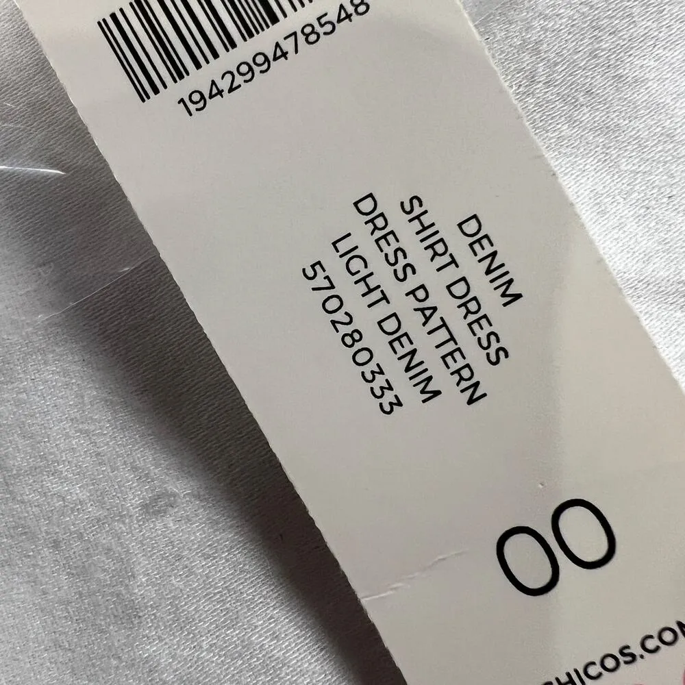 Chico’s Light Chambray Wash Denim Shirt Dress Chico’s Size 00 (US Size 2) Blue - Image 14