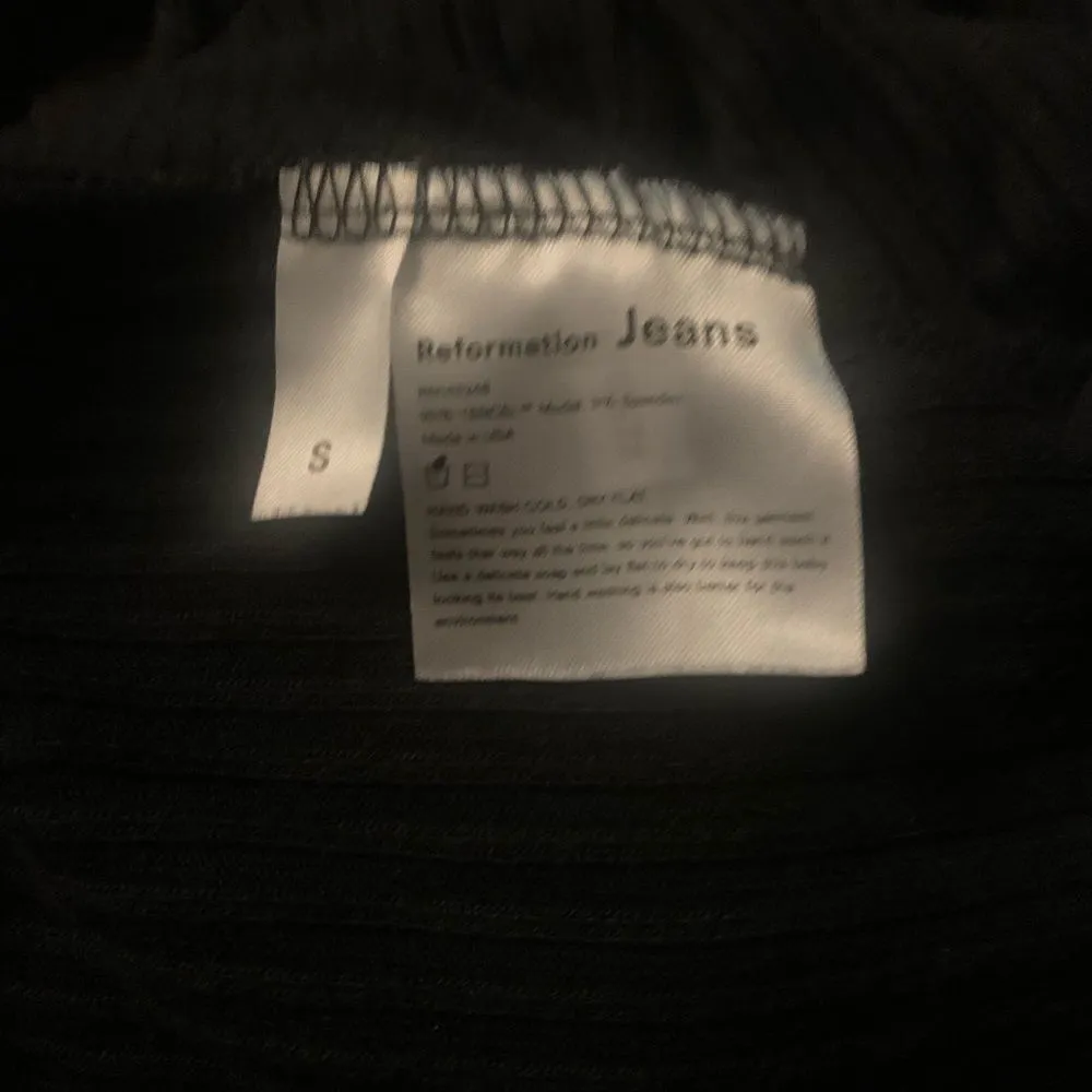 Reformation Wednesday NWOT Ribbed Mini Dress Long Sleeves Crew Neck Black - Image 9