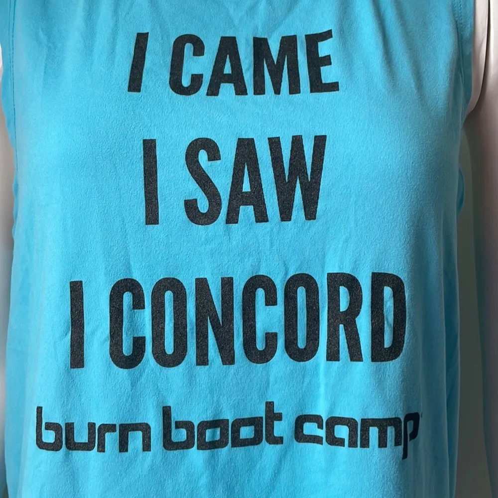 Burn Boot Camp Blue Tank Size Medium - Image 3