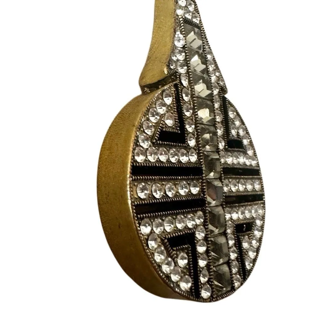 Heidi Daus “Chinoise Chic” Reversible Pendant Necklace – Swarovski Crystals & Bo Gold - Image 11