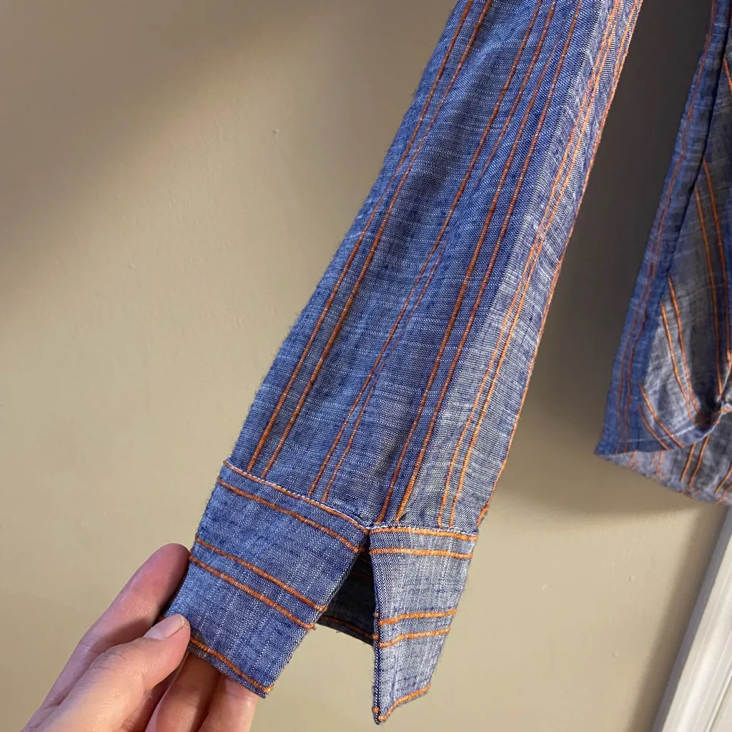 Pilcro pop over blouse crossover high low hem Medium - Image 7