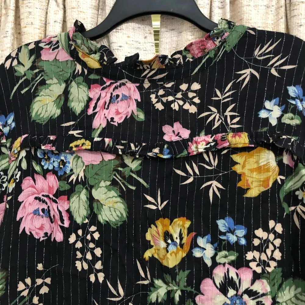 AUGUSTE The Label Delilah Boho Blouse Black Size 4 - Image 11