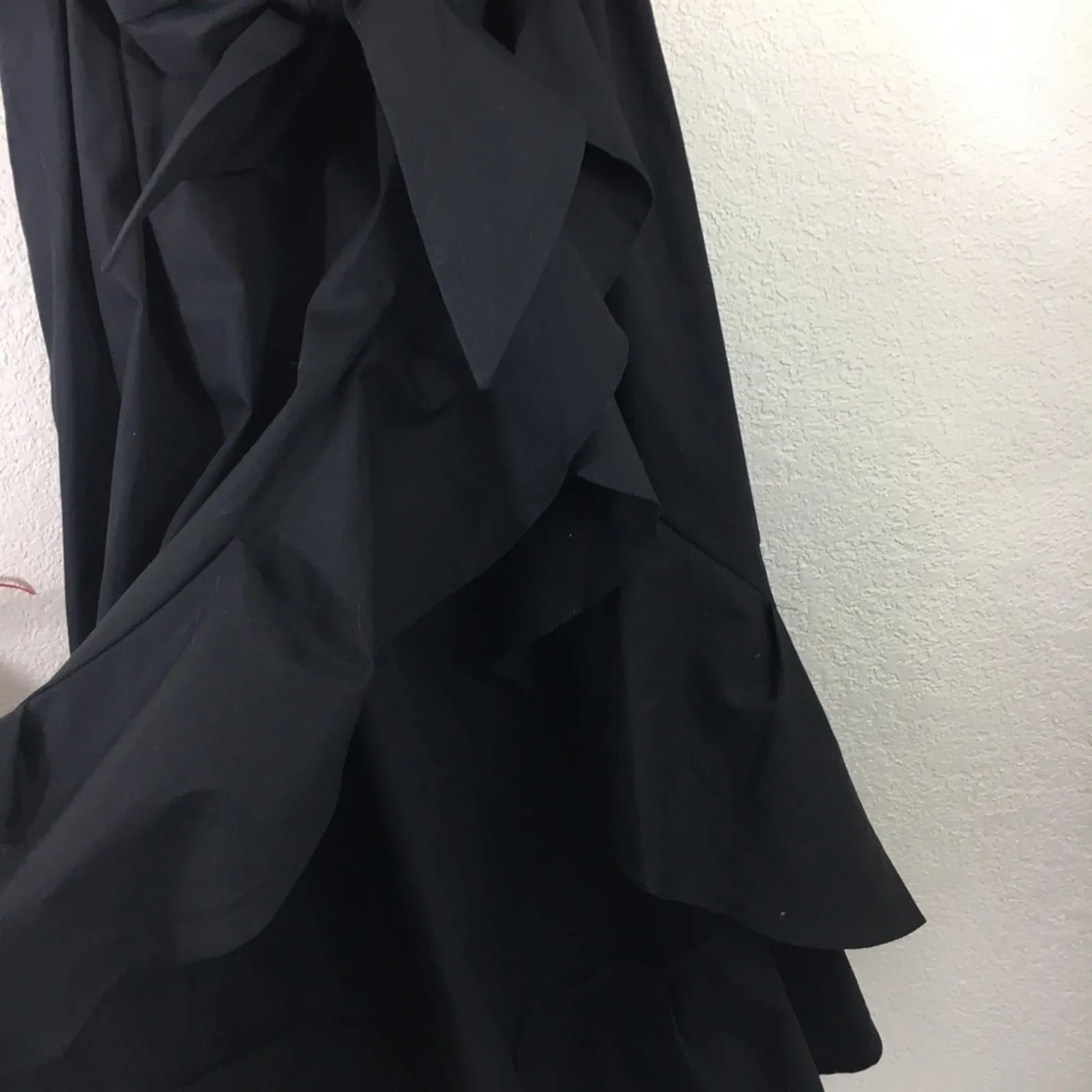 NWT Sandro Lover black ruffle asymmetric dress - Image 8