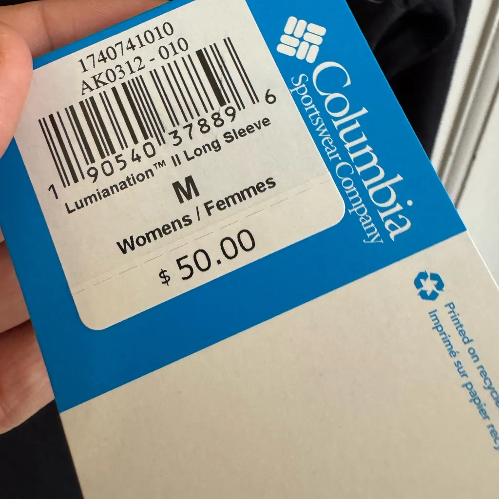 NWT Columbia Lumianation II long sleeve tee size medium - Image 2