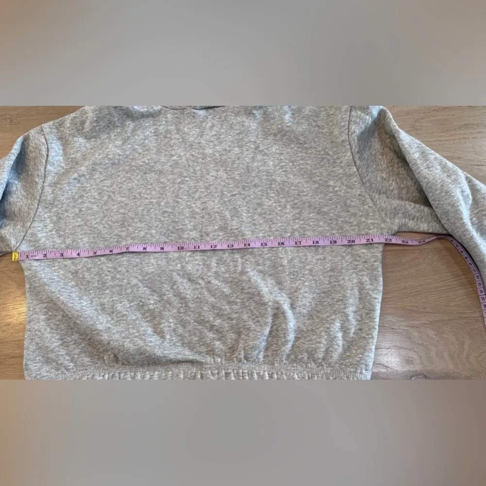 For the Republic women’s gray cropped hoodie MEASUREMENTS - Image 3