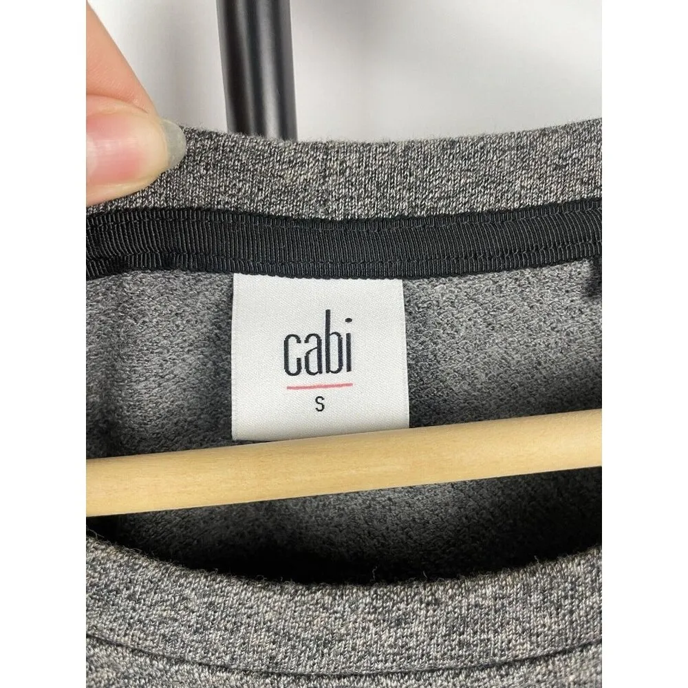 CAbi Put On Sweater Dress Long Sleeve Slimming Ruched Obsidian Gray 3650 Size S‎ - Image 5