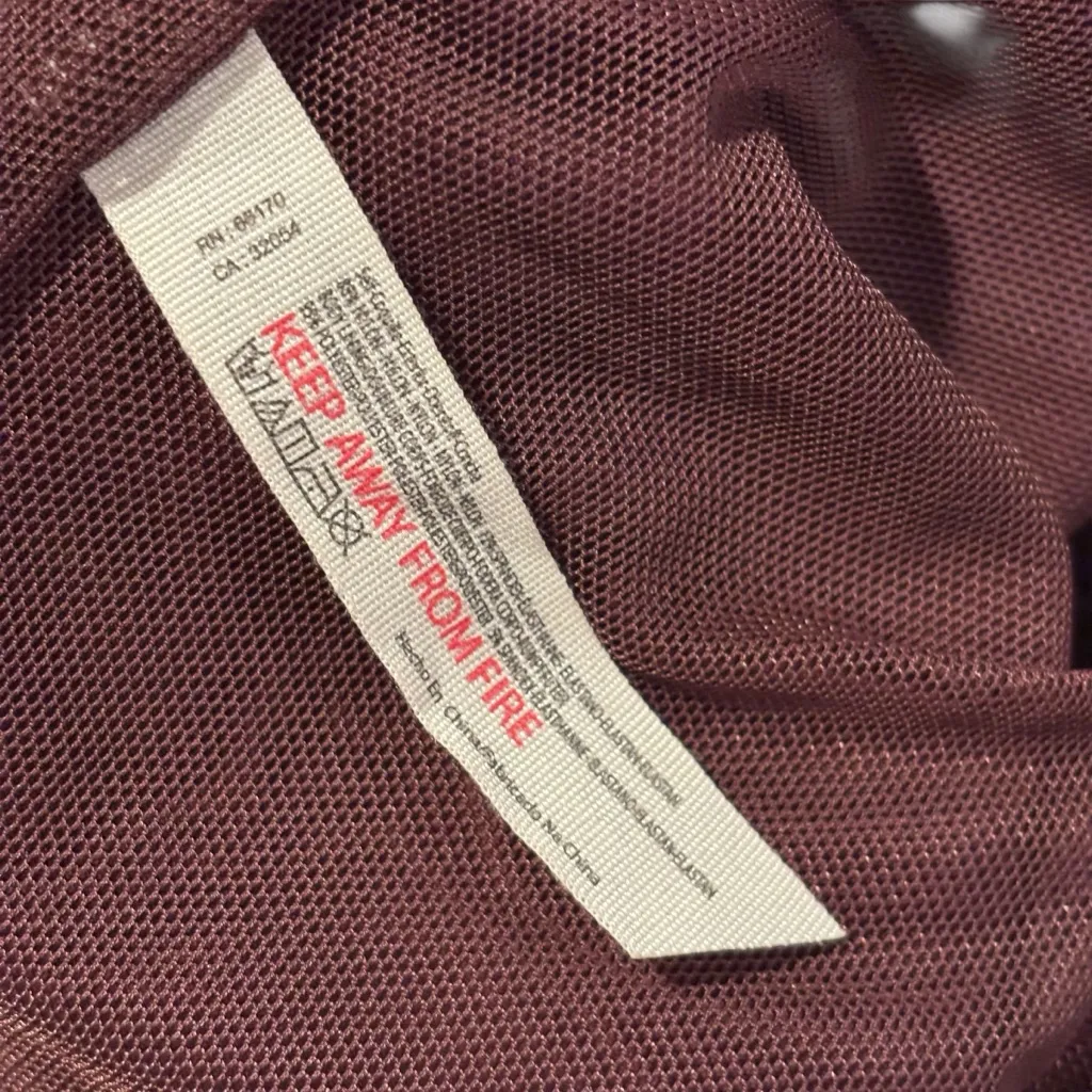 Free People Stars Alignment Burgundy/Brown V-wire Bodysuit Size XS - Image 10