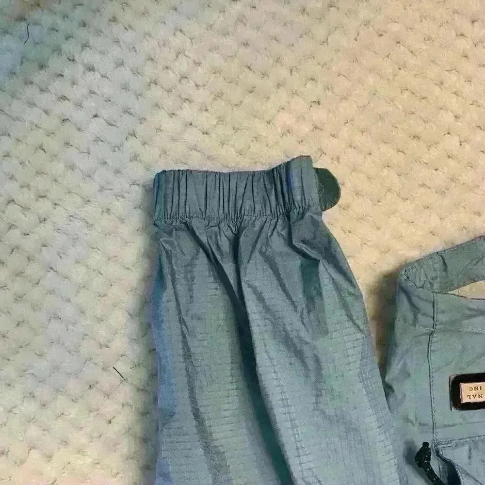 blue Raincoat sz M * flawed* hiking biking running camping outdoor canoeing - Image 6