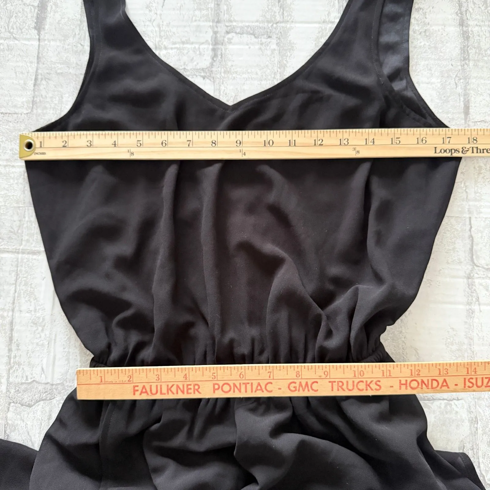 Show Me Your Mumu Kendall Black Chiffon Low Back V Neck Formal Wedding Maxi Sz S - Image 8