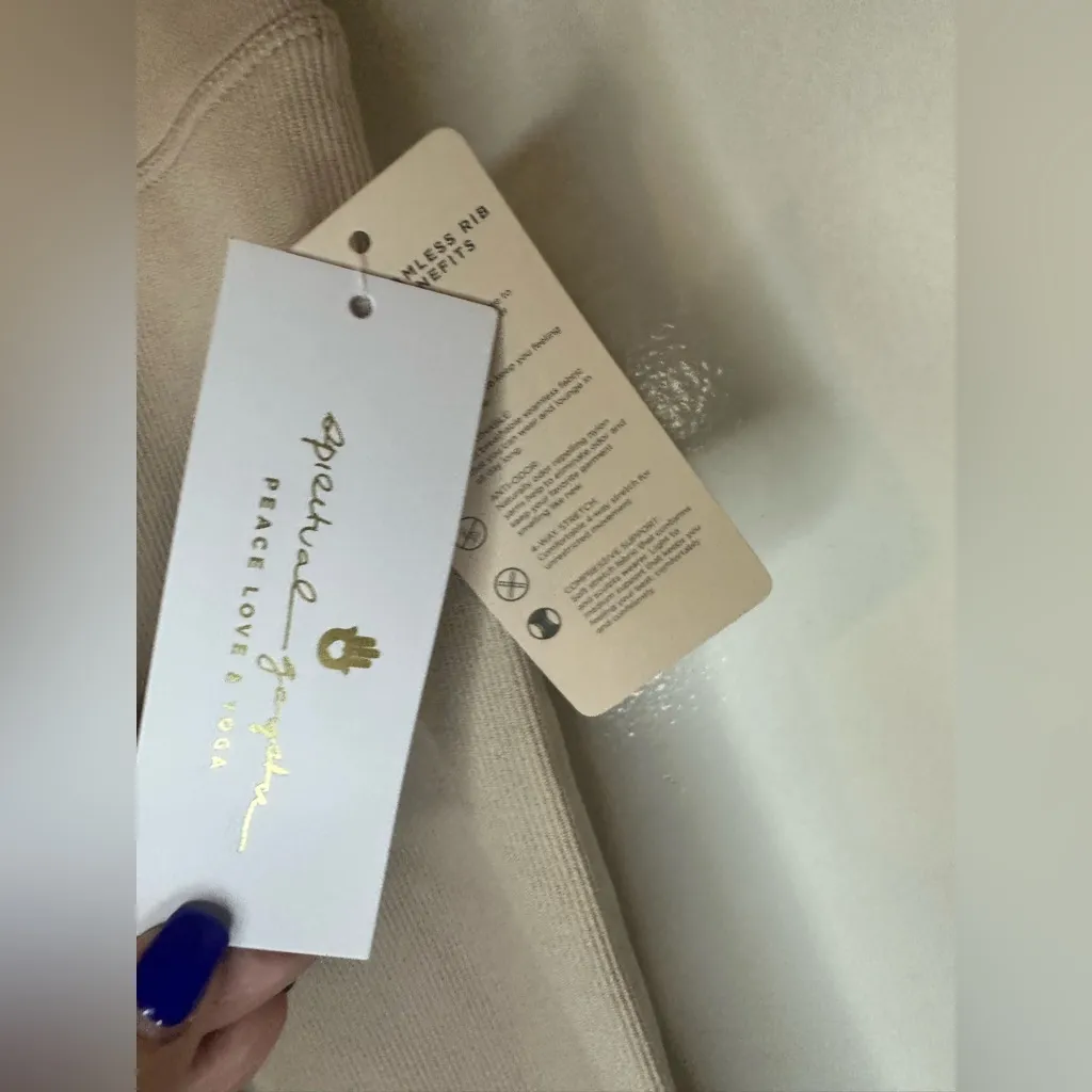 Spiritual Gangster Love Sculpt Ribbed Leggings in Nude  Size XS/S NWT Msrp $98 - Image 5