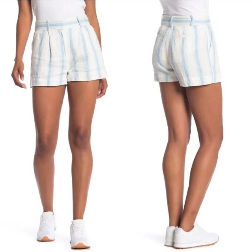 frame denim FRAME Striped Linen Shorts‎ - Image 6