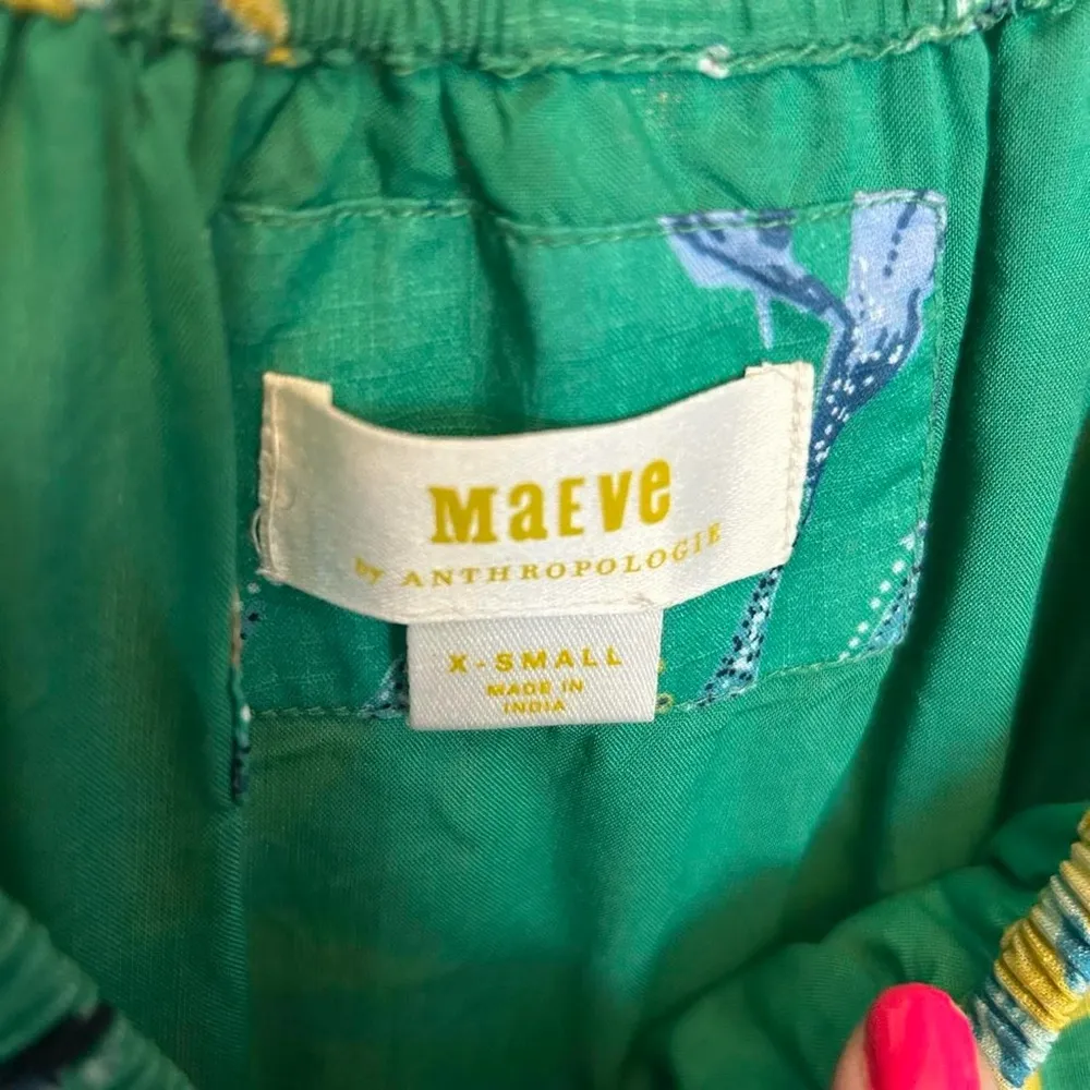Anthropologie Maeve Tropical Maxi Dress with Pockets, Size XS 🌿 - Image 8