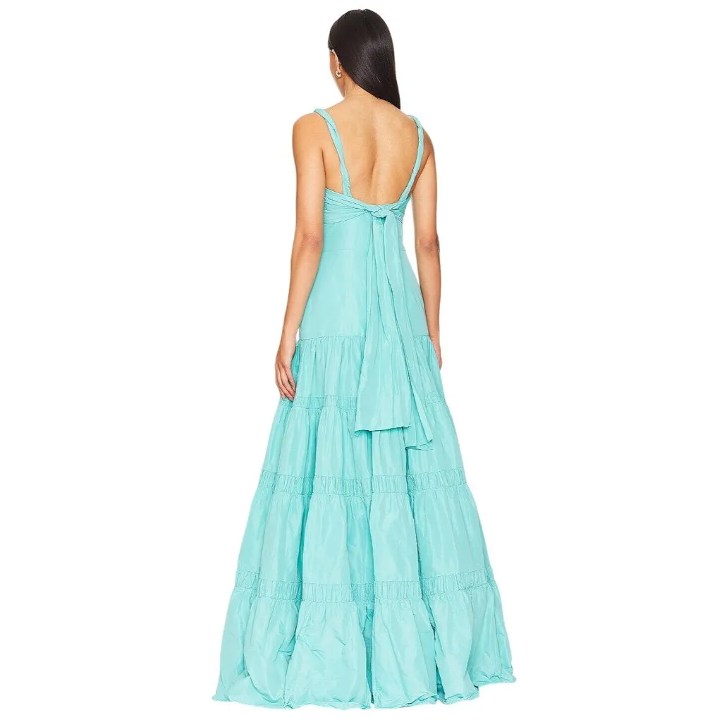 Alexis Chantalle Dress in Aqua Small New Womens Long Maxi Princess Gown - Image 13