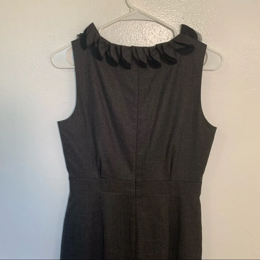 J. Crew Wool Sheath Dress Dark Gray - Image 9