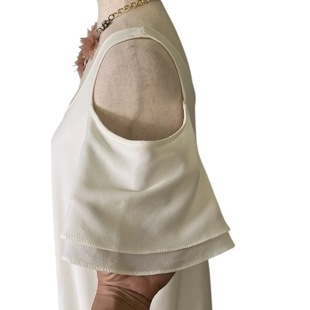 Moa Moa Cold Shoulder Flutter Sleeve Dress - Image 7