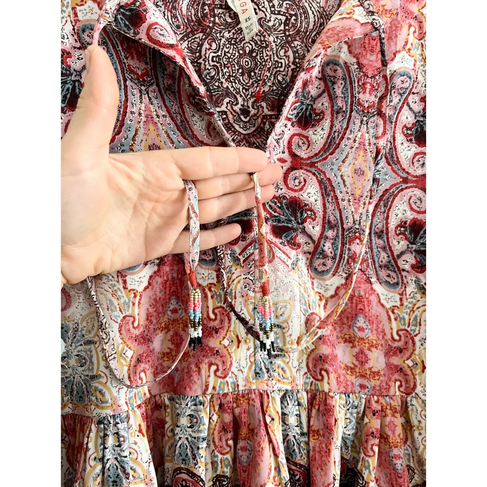 Anthropologie | Raga | Evalona Paisley Blouse | Sz XS - Image 5