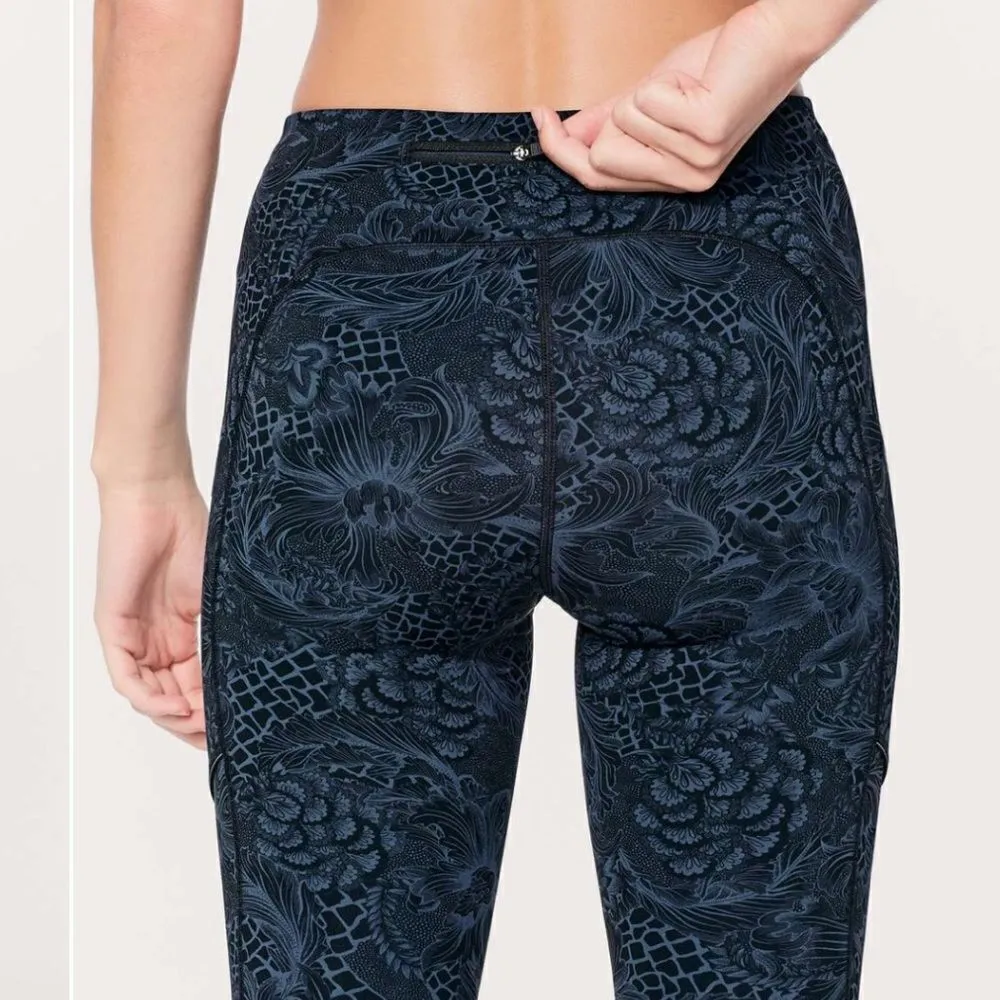 Lululemon Speed Up Tight Full-On Luxtreme 28" Nouveau Mach Blue Black Size 6 - Image 3