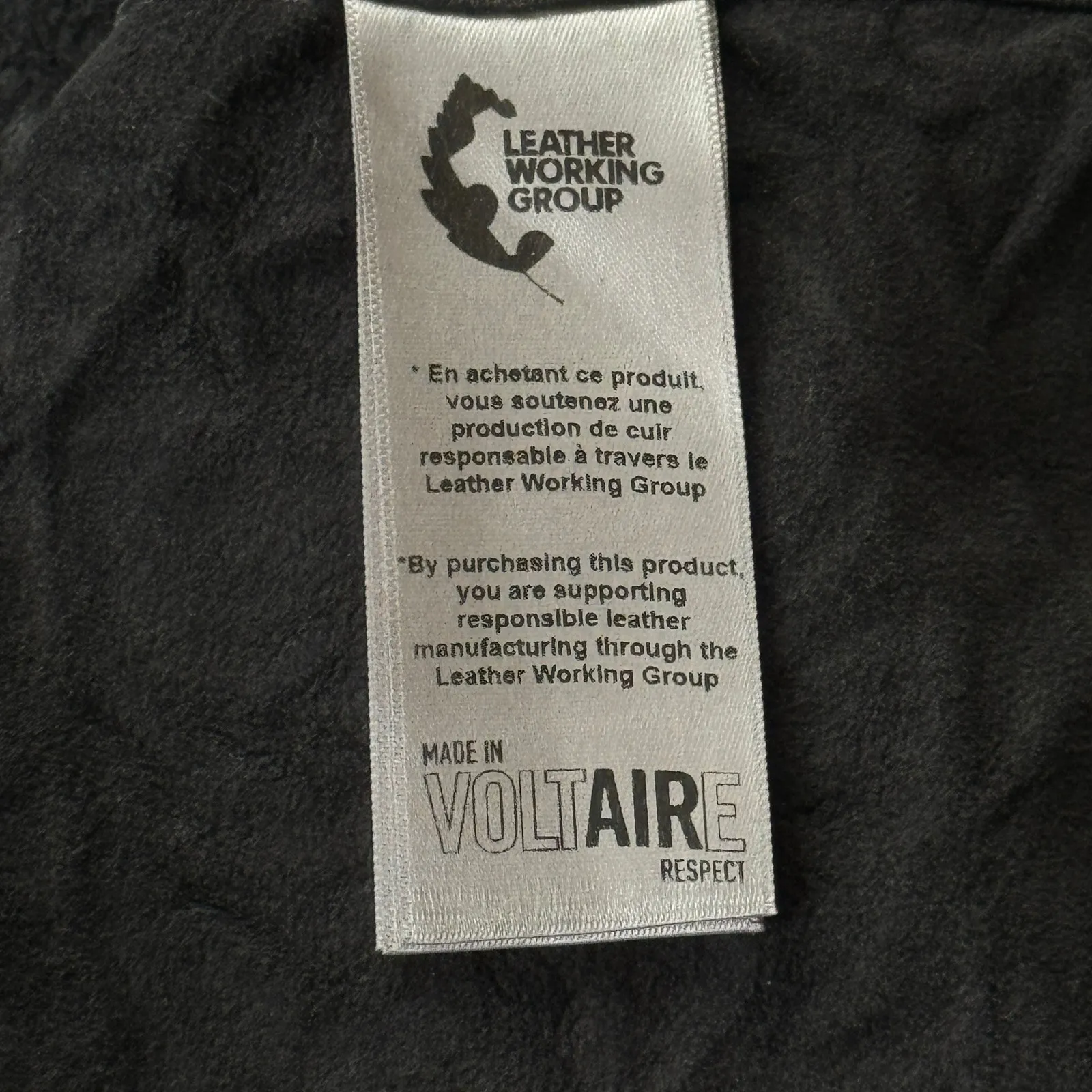 Zadig & Voltaire Rixe Cuir Froisse Crinkle Leather Mini Dress Black Size‎ XS - Image 10