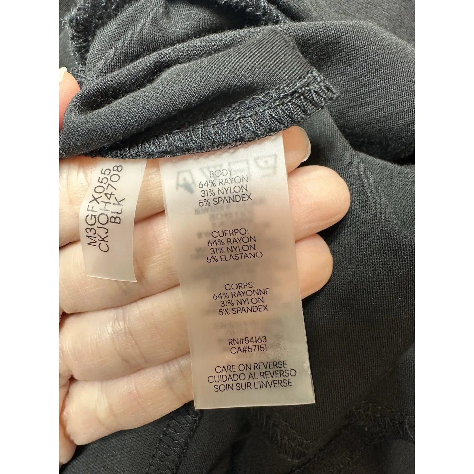 Calvin Klein Black Wide Leg Belt Tie Waist Dress Pants Size M Work Office Career - Image 4