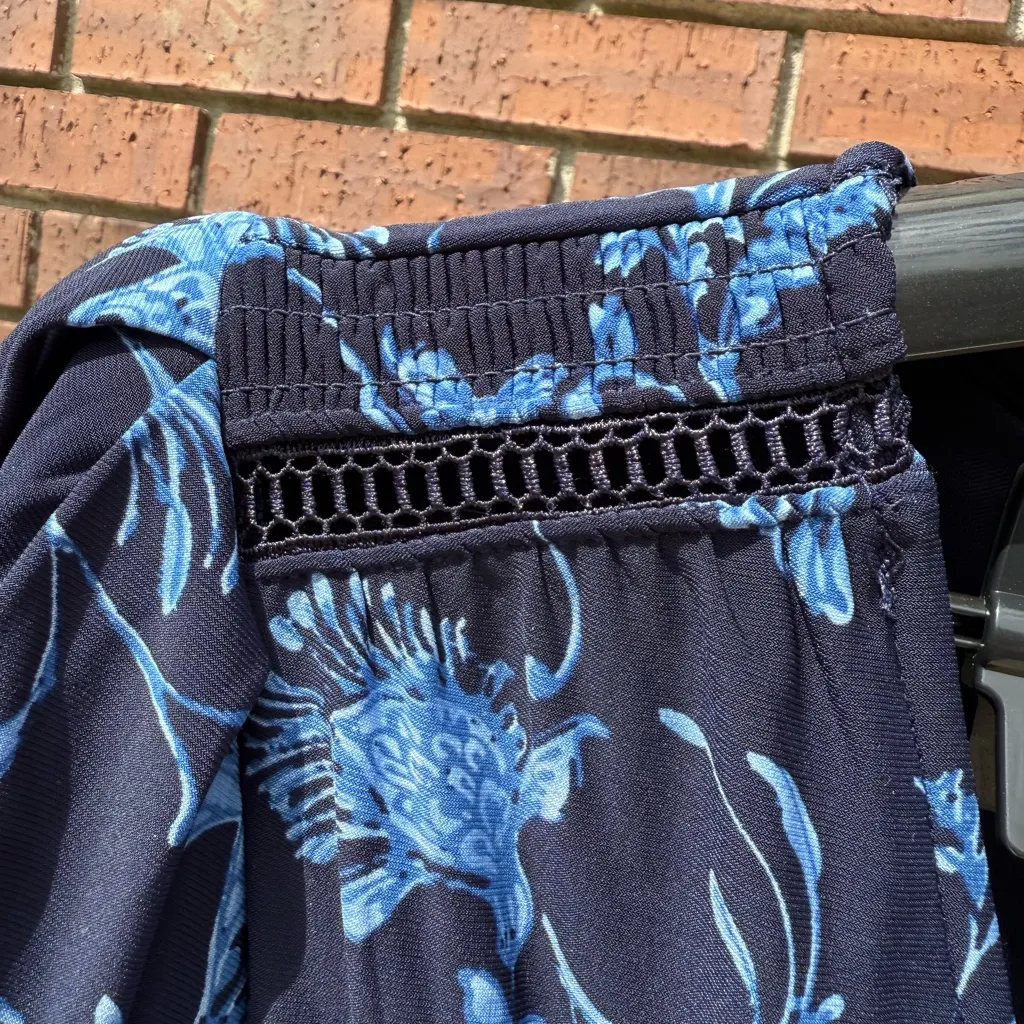 Harper Rose Navy Multi Floral Long Dress Women's Size 10 New NWT Church Blue - Image 4