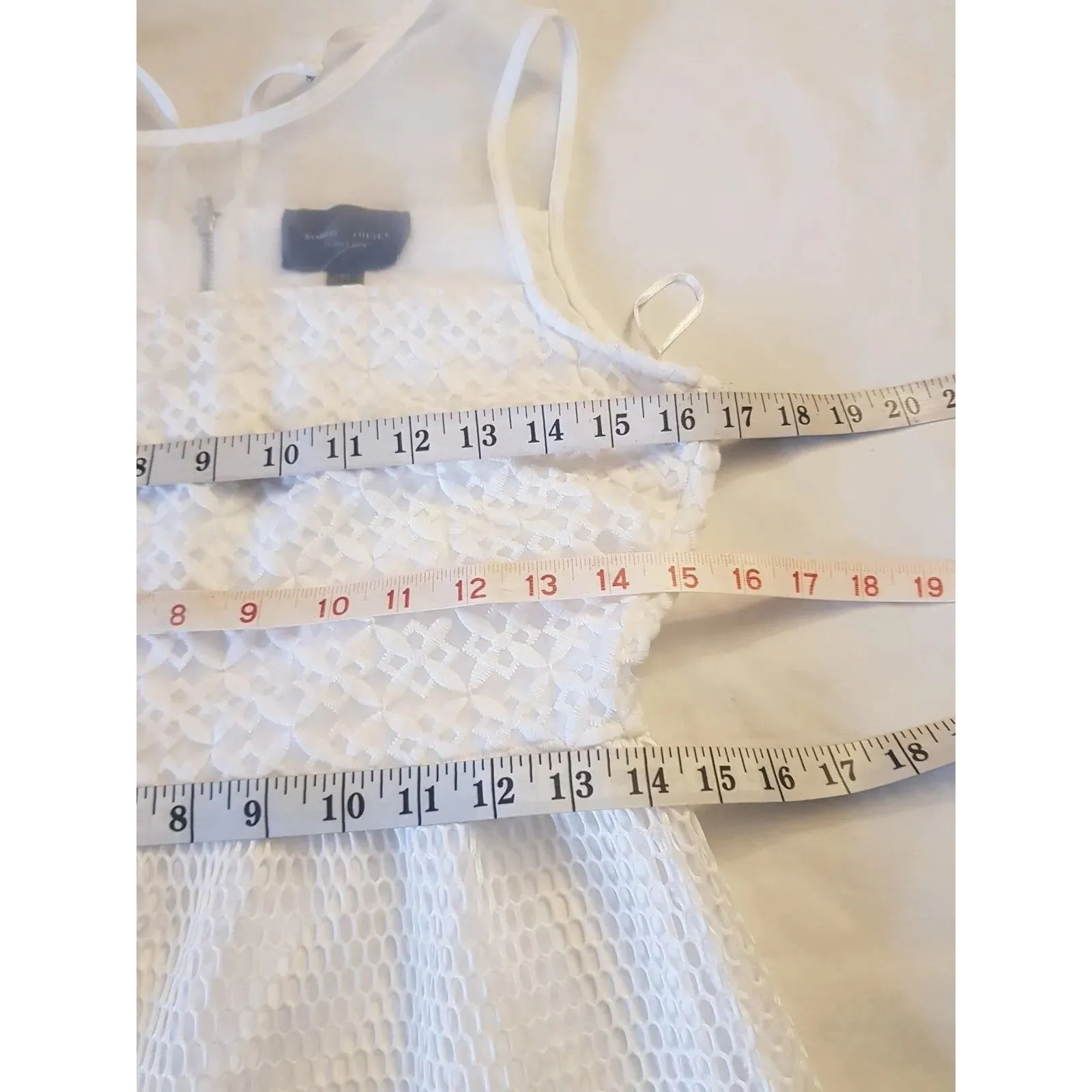 Romeo Juliet Couture Womens Dress Sz Medium White Wedding Bridal Shower Party - Image 13