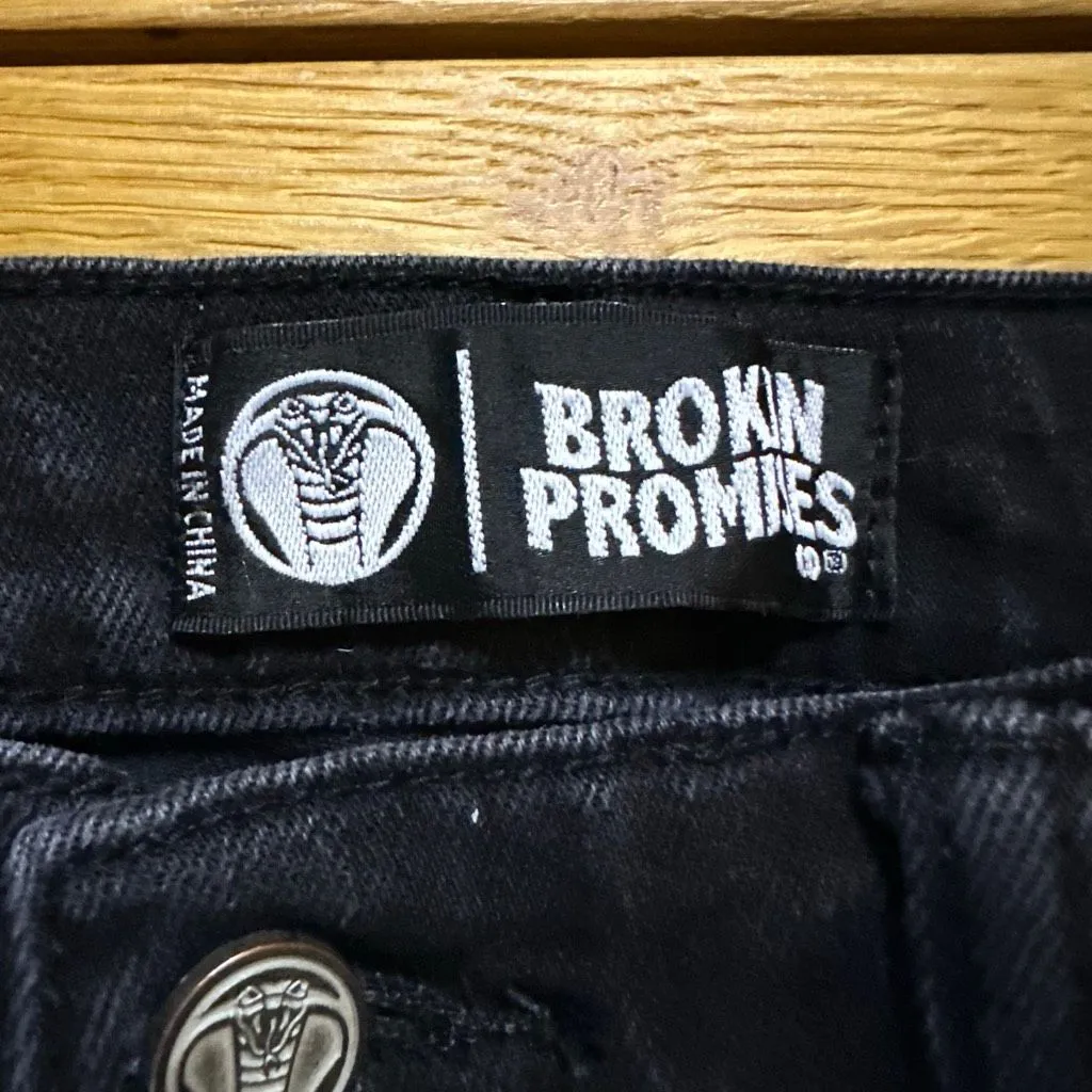 Broken Promises Hell bound distressed black jeans 30 - Image 3