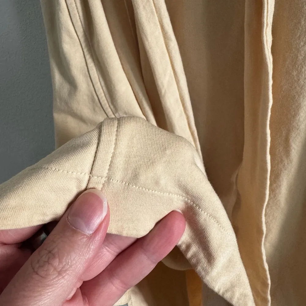 Lululemon Cotton Front Wrap T Shirt Dress Prosecco - Image 6