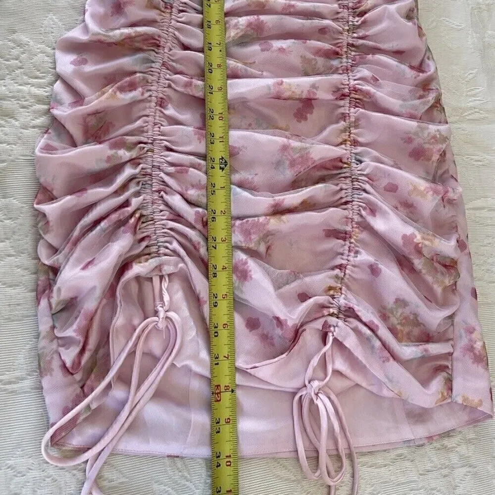 Urban Outfitters Dress New Size SizeLarge Flower Print Cut Out Club Contenta - Image 8