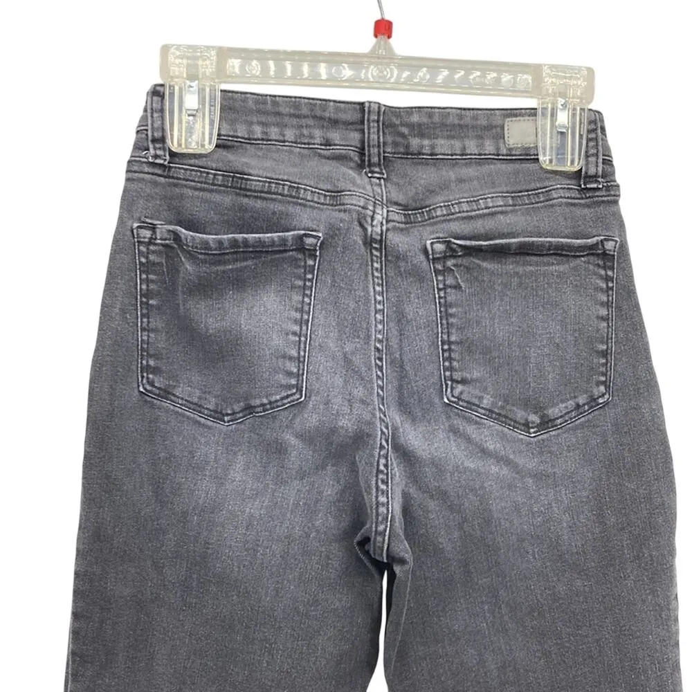 RSQ vintage mom distressed gray black jean straight leg skater school size 27 - Image 5