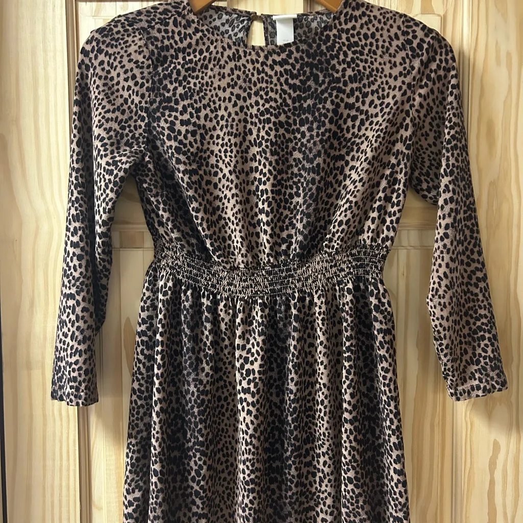 H&M Leopard Print Women's Dress size 10 - Image 3