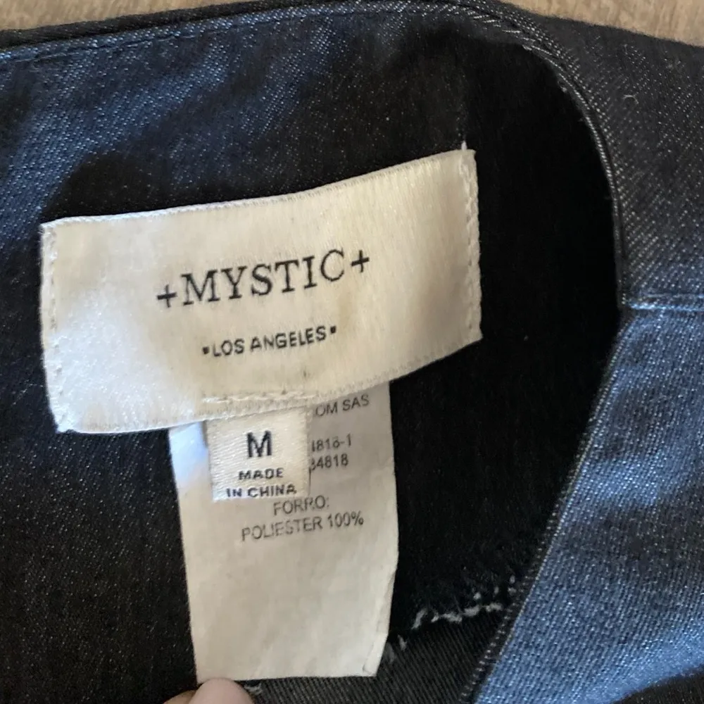 MYSTIC Los Angeles Dress in Black Denim Sz M - Image 11