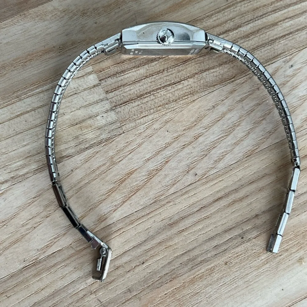 Hamilton Ladies Watch RARE 10KT Gold Plated Bezel Gold Plated Stripe Bracelet - Image 5