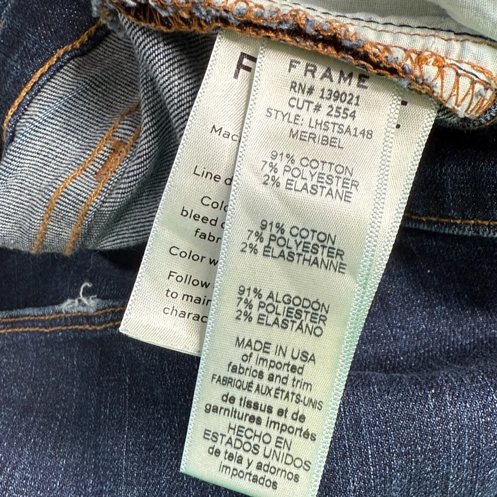 FRAME Meribel The Modern Pocket High-Rise Crop Jeans W1884 Sz 31 - Image 9