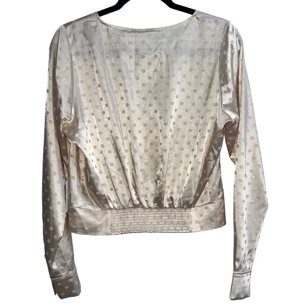 NEW NWT  The Tempest Long Sleeve Polka Dot Jacquard Blouse - Image 6