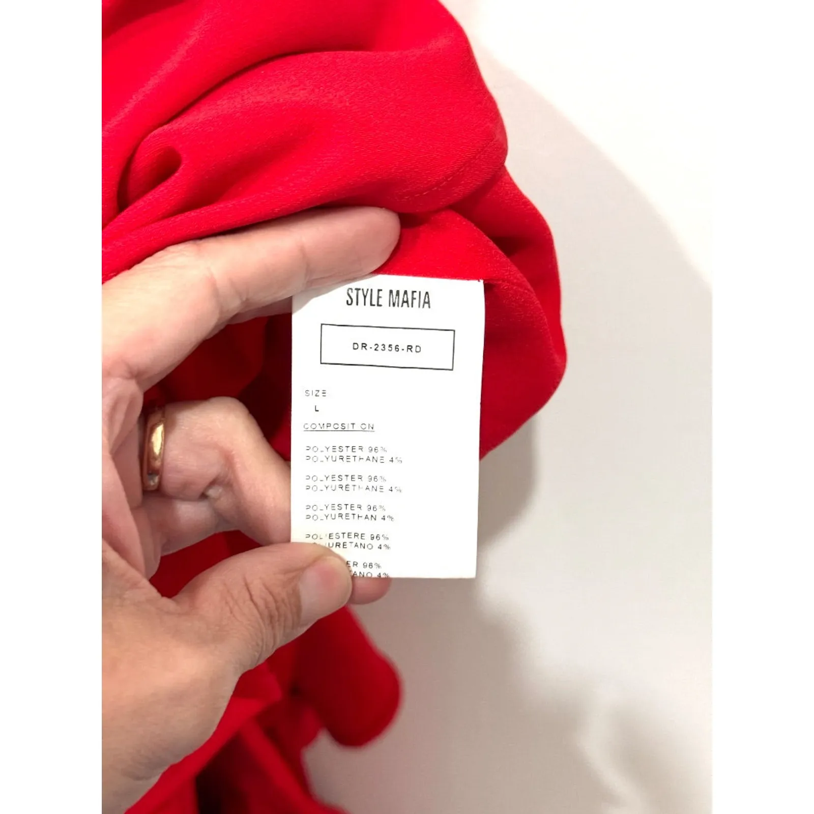 Style Mafia Belted Asymmetrical Ruffle Hi - Image 5