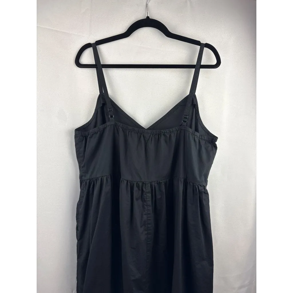 Old Navy Womens Black Sleeveless Dress XL 100% Cotton Made In India - Image 5