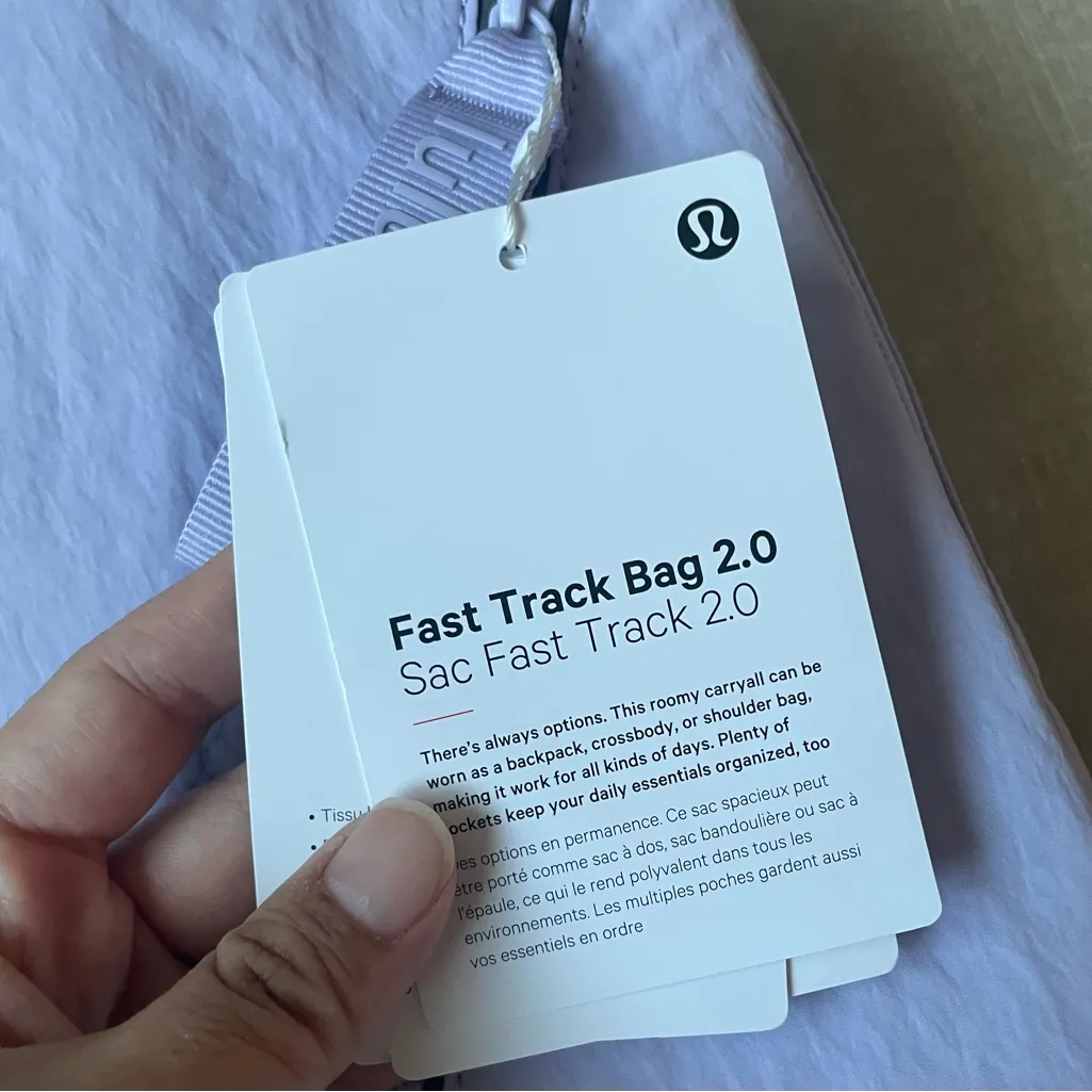 Lululemon Fast Track Bag 2.0 9L - Lavender Frost - Image 4
