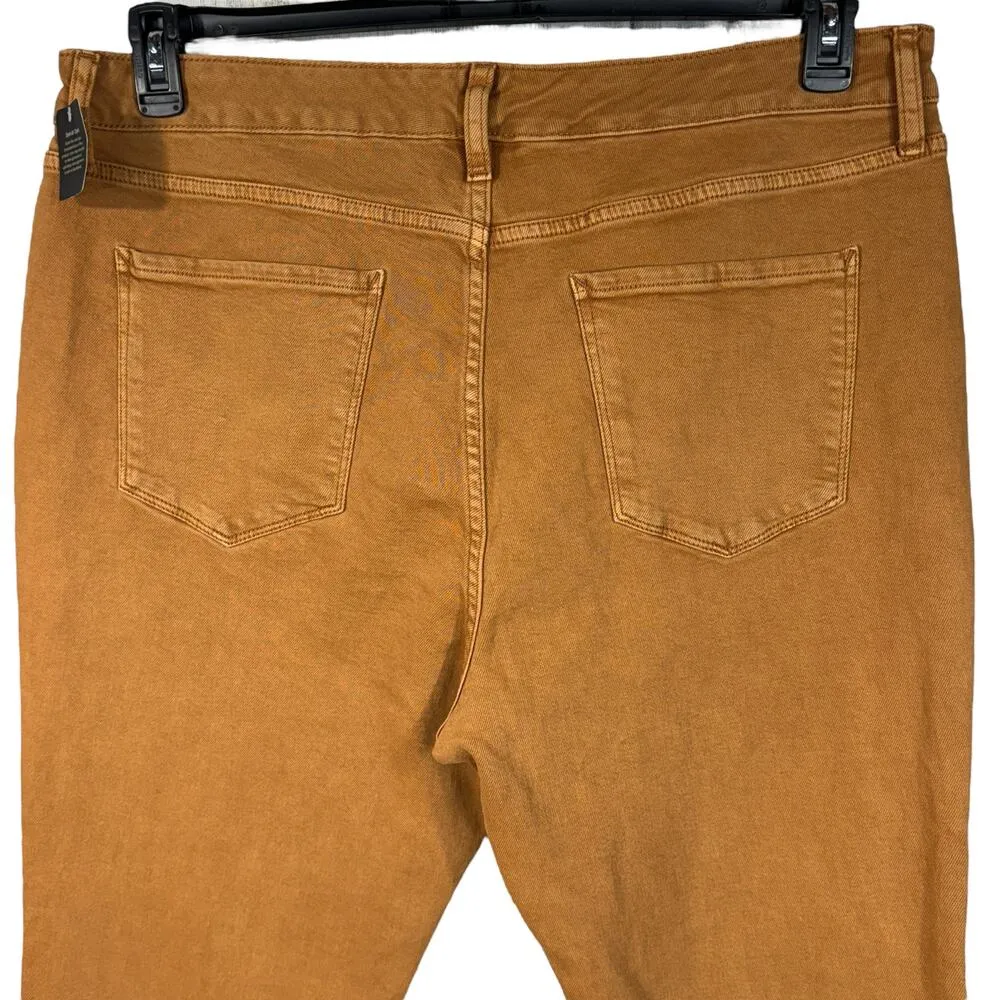 A.N.A. SZ 18W High-Rise Straight Jeans Stretch Zip-Fly Pockets Brown Sugar New - Image 5